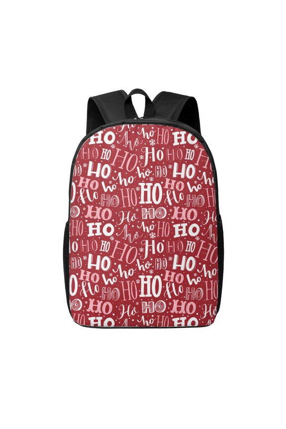 Ho Funny Christmas print Travel Backpack, Large Computer Backpack for Men Women, College School Rucksack Book Bag