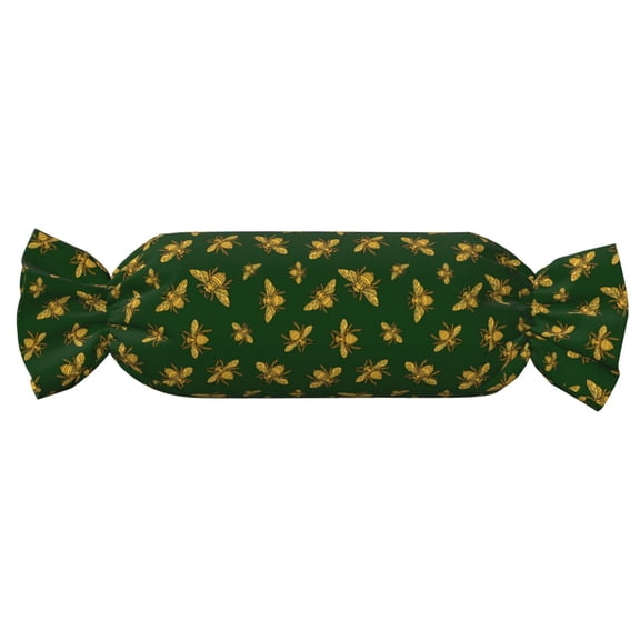 Xecao Hohey Bee Print+Candy-Inspired Plush Pillow for Men Women Suitable for Beds, Sofas, Game Rooms Drawstring Closure