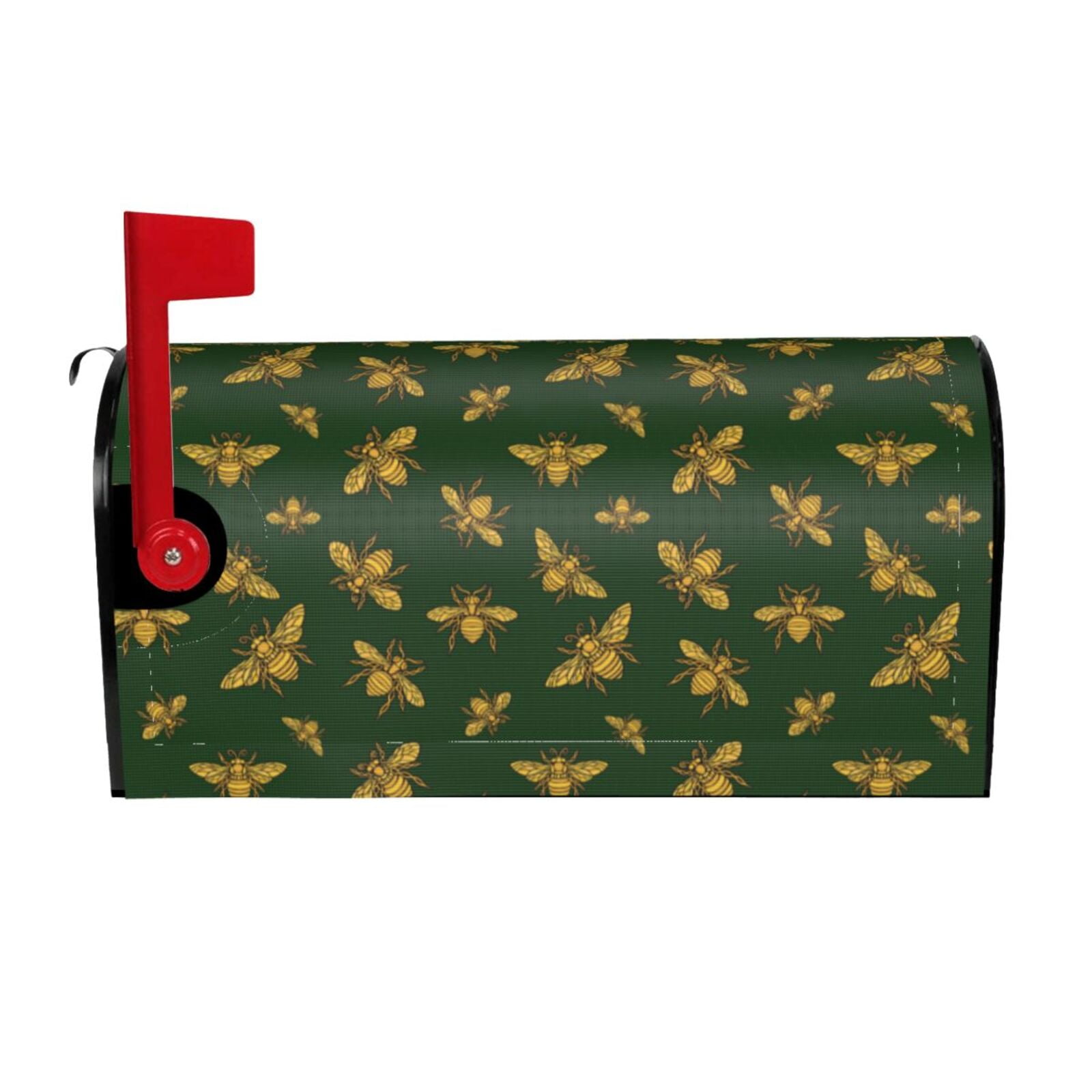Xecao Hohey Bee for Mailbox Cover with Magnetic Strips, Waterproof and Sunscreen, Adds a Decorative Touch to Your Garden Yard.