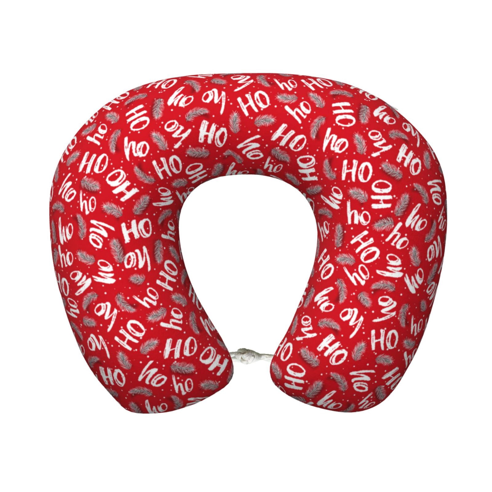 Xecao Hohoho3 Print Memory Foam Cervical Neck Pillow Versatile U-Shaped Pillows for Home,Office,Camping,Travelling,Soft Washable Cover