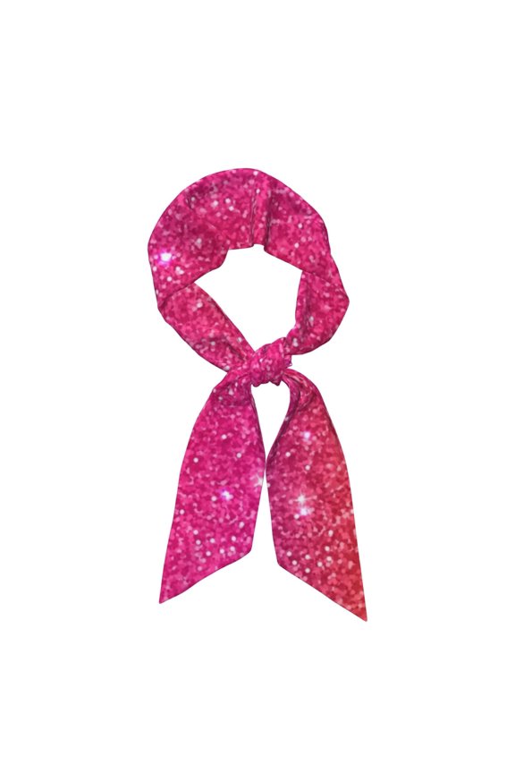 Holiday Shiny Pattern Large Satin Head Scarf - Satin Hair Scarves Silk Bandana Scarf Headscarf Silk Feeling Scarf for Women