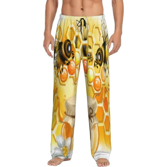 Xecao Honey Bee Men's Straight Lounge Pajama Pants: The Ultimate in Comfortable Sleepwear