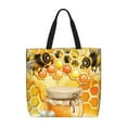 thumbnail image 1 of Xecao Honey Bee for Tote Bag: spacious with inner pockets, ideal for work, shopping, or travel., 1 of 9
