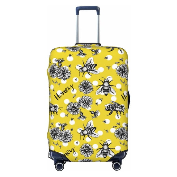 Xecao Honeybee print Elastic Luggage Cover, with double-sided print , is perfect for travel, business, and daily use