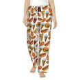 thumbnail image 1 of Xecao Hot Dog Burger Women's Straight Lounge Pajama Pants: The Epitome of Relaxed Sleepwear, 1 of 9
