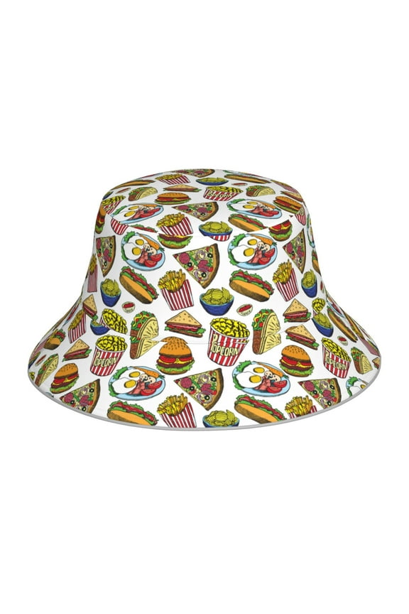 Hot Dog With One Sausage Print Men and Women Night Reflective Hat Runner Cap Visor Bucket Hat Boonie Cap