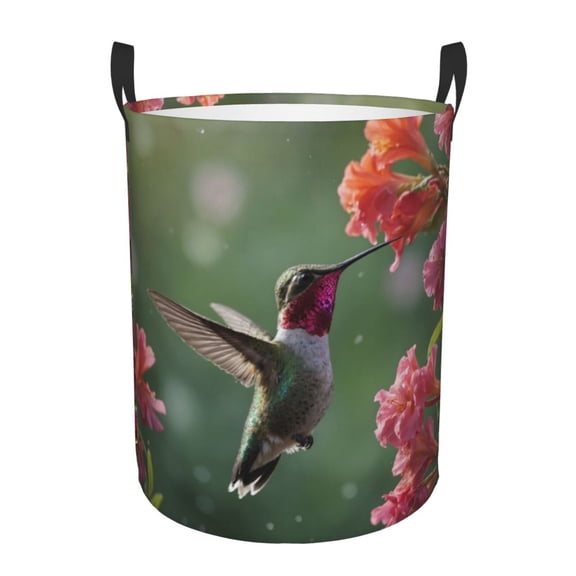Xecao Humming Bird 1 Print Laundry Basket,Laundry Hamper Designed for Storage Dirty Clothes Hamper,Collapsible Laundry Baskets-Small