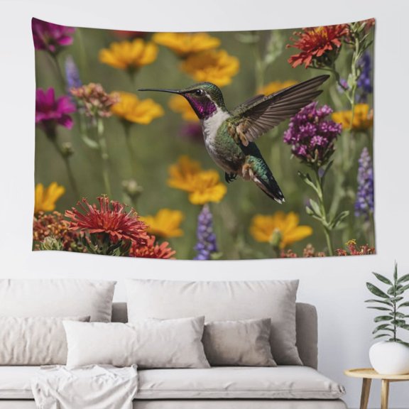 Xecao Humming Bird Print Tapestry, Wall Hanging Room Funny Decor, Backdrop Room Decor for Bedroom Living Room dormitory