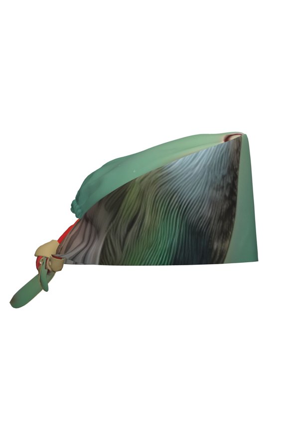 Hummingbird Floral Paradise Print Men Women Adjustable Working Cap with Button Unisex Hats Sweatband
