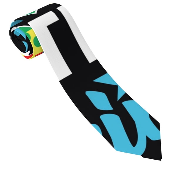 Xecao I Love My Autism Print Tie For Men Necktie Woven Jacquard Neck Ties,Classic Men's Tie
