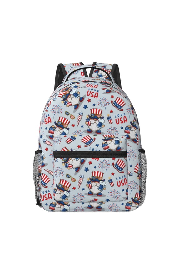I Love USA Travel Backpack: A spacious, stylish computer backpack ideal for men and women, perfect for college, school, or daily travels