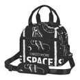 thumbnail image 1 of Xecao I Need More Space Print Insulated Lunch Box, Lunch Cags Lunch Bag Featuring An Adjustable Shoulder Strap, 1 of 5