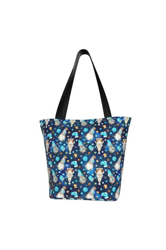 Ice blue old man cute winter for Tote Bag for Women -Tote Shoulder Bag with A Little Pocket Inside, Perfect for Travel and Work.