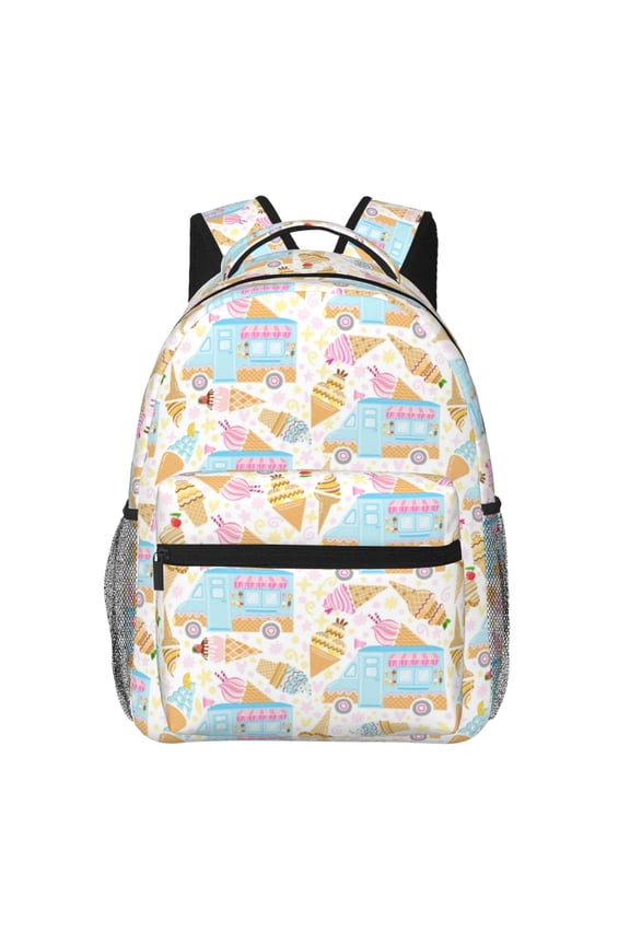 Icecream Truck Backpack, a stylish and functional choice for both men and women, is the perfect basic bookbag for college, work, or travel