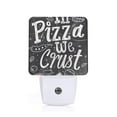 Xecao In Pizza We Crust Art for Night Light a Wallmounted LED