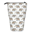 thumbnail image 1 of Xecao Indian Elephant Print Telescopic Pencil Bag Pen Holder Pop Up Stationery Case Stand-up Retractable Transformer Bag Standing Organizer, 1 of 6
