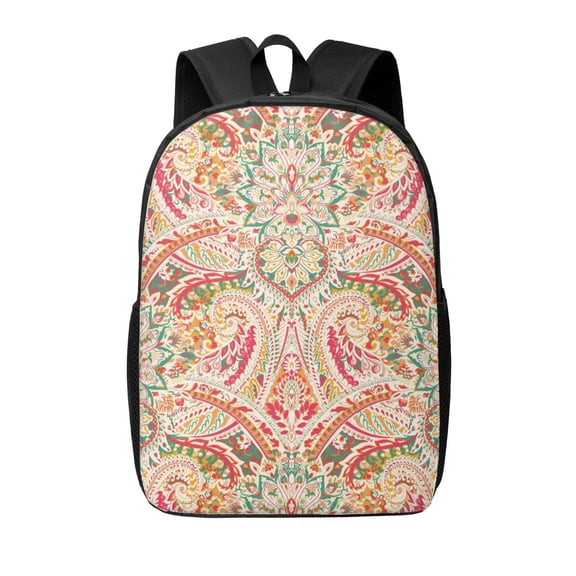 Xecao Indian Paisley 1 print Travel Backpack, Large Computer Backpack for Men Women, College School Rucksack Book Bag
