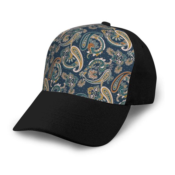 Xecao Indian Paisley 2 print unisex vintage washed baseball cap, a soft and adjustable hat perfect for any casual style.