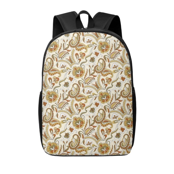 Xecao Indian Paisley print Travel Backpack, Large Computer Backpack for Men Women, College School Rucksack Book Bag