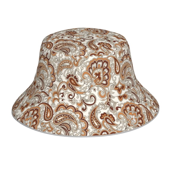 Xecao Indian Paisley1 Print Men and Women Night Reflective Hat Runner Cap Visor Bucket Hat Boonie Cap