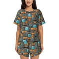 thumbnail image 1 of Xecao Industrial Transportation print Swimsuit for women, Summer-ready, sporty style.Quick-dry fabric. Many sizes & colors., 1 of 9