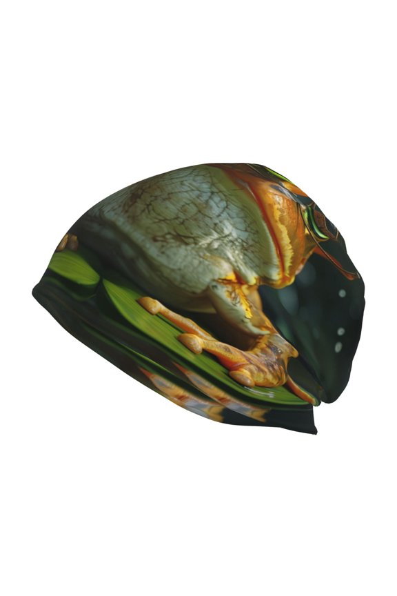 Intellectual Frog Pond Print Knit Hat,Winter Beanie for Men Women, Beanie Soft Warm Ski Stocking Cuffed Cap