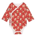 thumbnail image 1 of Xecao Japanese Maneki Cats Print Baby unisex-baby Cotton Long-sleeve Bodysuits-6 Months, 1 of 6