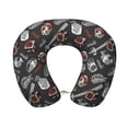 thumbnail image 1 of Xecao Japanese Sushi Hashi Print Memory Foam Cervical Neck Pillow Versatile U-Shaped Pillows for Home,Office,Camping,Travelling,Soft Washable Cover, 1 of 8