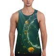 thumbnail image 1 of Xecao Jelly Fish Men's Tank Top Workout Quick Dry Sleeveless Gym Jogging Muscle Shirts Summer Swim Beach Tops, 1 of 9