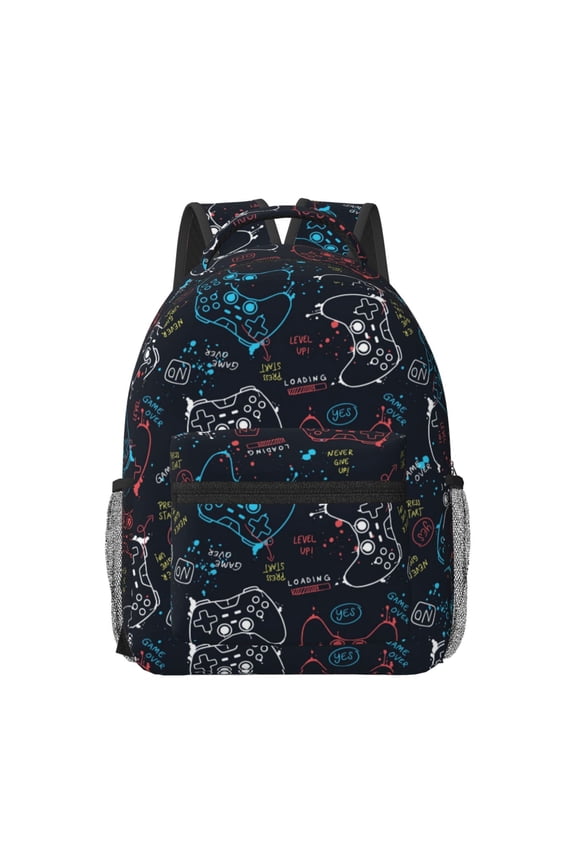 Joystick Gamepad Travel Backpack: A spacious, stylish computer backpack ideal for men and women, perfect for college, school, or daily travels