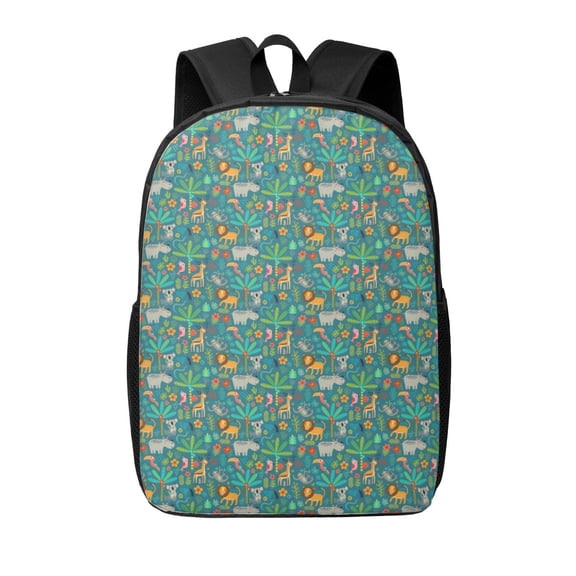 Xecao Jungle Animals print Travel Backpack, Large Computer Backpack for Men Women, College School Rucksack Book Bag