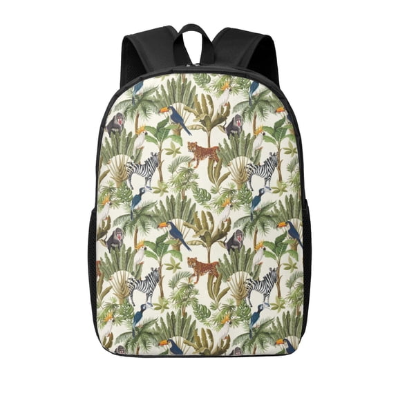 Xecao Jungle Animals print Travel Backpack, Large Computer Backpack for Men Women, College School Rucksack Book Bag