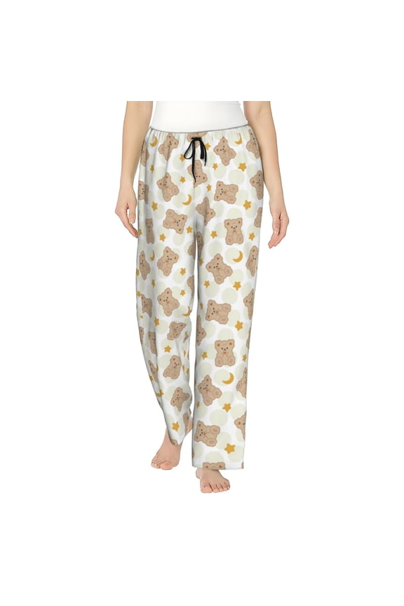 Kawaii Bear Women's Straight Lounge Pajama Pants: The Epitome of Relaxed Sleepwear
