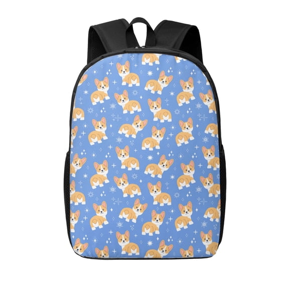 Xecao Kawaii Corgi print Travel Backpack, Large Computer Backpack for Men Women, College School Rucksack Book Bag