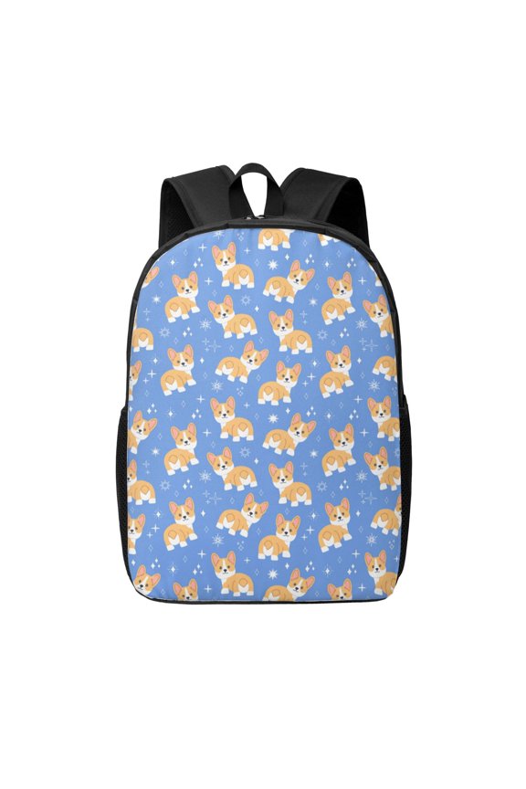 Kawaii Corgi print Travel Backpack, Large Computer Backpack for Men Women, College School Rucksack Book Bag