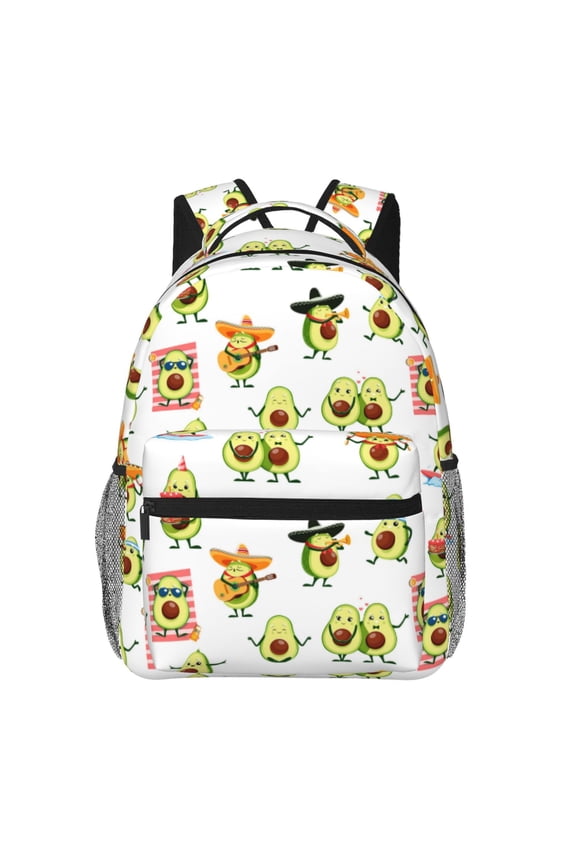 Kawaii Mexican Avocado Backpack, a stylish and functional choice for both men and women, is the perfect basic bookbag for college, work, or travel