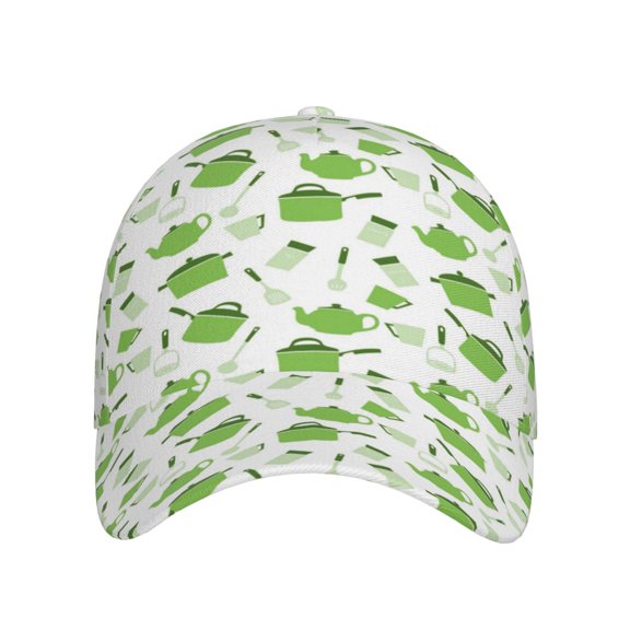 Xecao Kitchen Utensiles Cooking Pots for Baseball Cap: Unisex, crafted from classic polyester twill fabric, featuring a soft unconstructed design