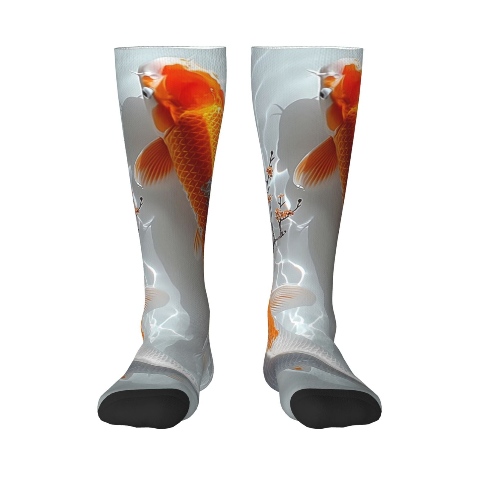 Xecao Koi Fish Water Print Compression Socks for Both Men And Women for ...