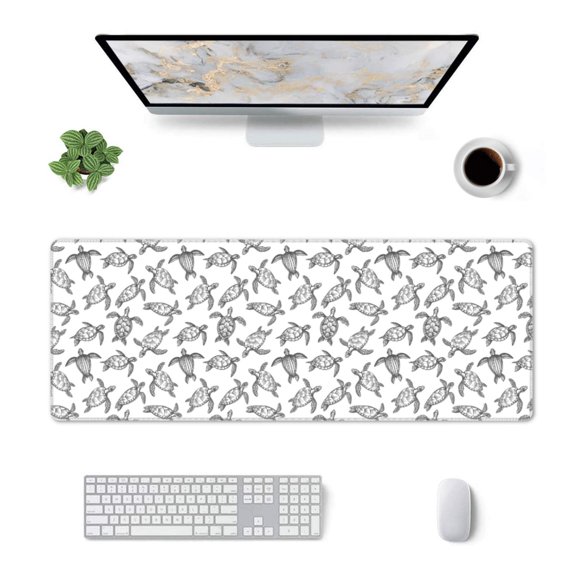 Xecao Koi Fish for Mouse Pad - Waterproof Extended Contour Mouse Mat, Large Gaming Mousepad Laptop Keyboard Mat with Non-Slip Rubber Base