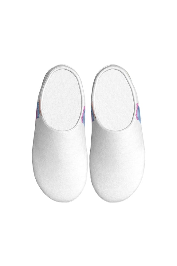 LGBT Gnomes Print Cotton Slippers Fuzzy Warm Cozy Slippers Non Slip House Slippers For Indoor Outdoor Cotton Slippers House Slippers-35/36