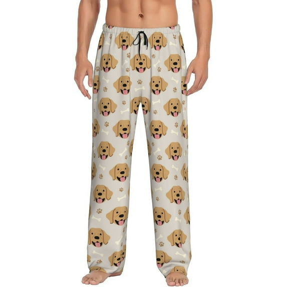Xecao Labrador Retriever Dog Men's Straight Lounge Pajama Pants: The Ultimate in Comfortable Sleepwear