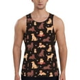 thumbnail image 1 of Xecao Labrador Retriever Dog Men's Tank Top Workout Quick Dry Sleeveless Gym Jogging Muscle Shirts Summer Swim Beach Tops, 1 of 9