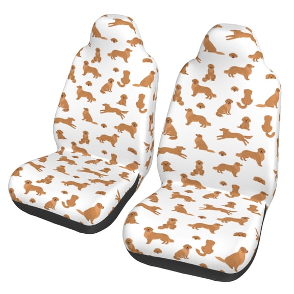 Xecao Labrador Retriever Dog Print Car Seat Cover in That Fits Most Cars, Vans, SUVs, and Trucks.