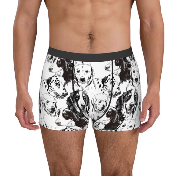 Xecao Labrador Retriever Dog Print Men's Underwear Boxer Briefs Pack - Your ComfortSoft, Moisture-Wicking, and Breathable Choice for Men's Underwear-XX-Large