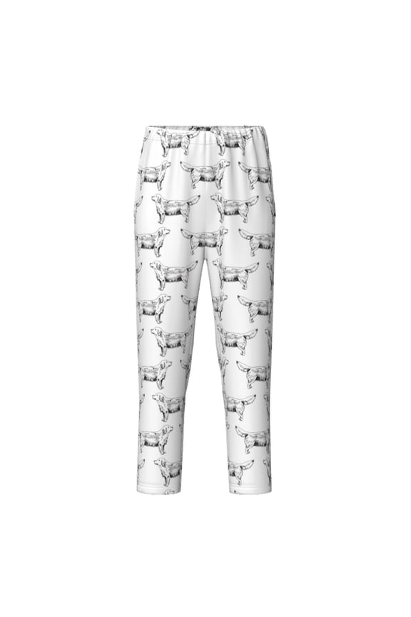 Labrador Retriever Dog Print Teenagers' Pajama Pants Long Sleep Pants Soft Elastic Waist Pajama Bottoms Elastic waist with 2 Pockets 5-16 Years-Large