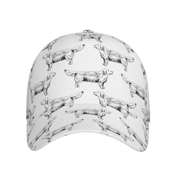 Xecao Labrador Retriever Dog for Baseball Cap: Unisex, crafted from classic polyester twill fabric, featuring a soft unconstructed design