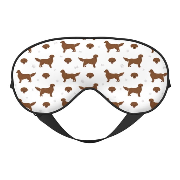 Xecao Labrador Retriever Dog for Soft Fluffy Sleeping Blindfold, Nap eye cover tailored for the utmost comfort for girls, women, kids, and adults.