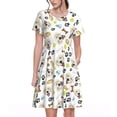 thumbnail image 1 of Xecao Labrador Retriever Dog for Women Summer Short Sleeve Midi Dress with Pockets Casual Aline Flowy Tshirt Dress Vocation Beach Sundress, 1 of 6