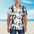thumbnail image 1 of Xecao Labrador Retriever Dog print Hawaiian shirt - a stylish short-sleeve button-down for men, perfect for casual beach and tropical outings., 1 of 9