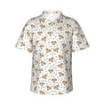 thumbnail image 1 of Xecao Labrador Retriever Dog print Hawaiian shirt - a stylish short-sleeve button-down for men, perfect for casual beach and tropical outings., 1 of 9